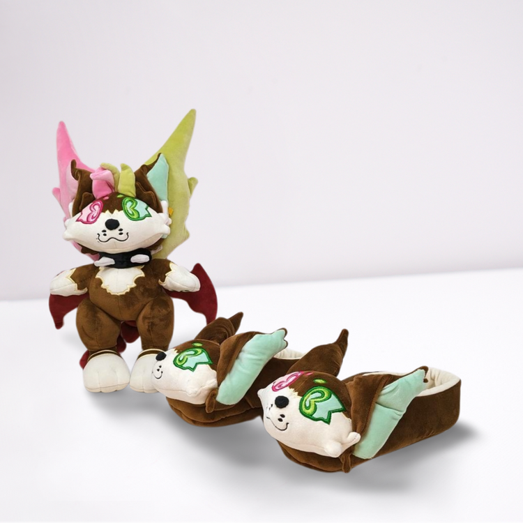 custom plush slippers