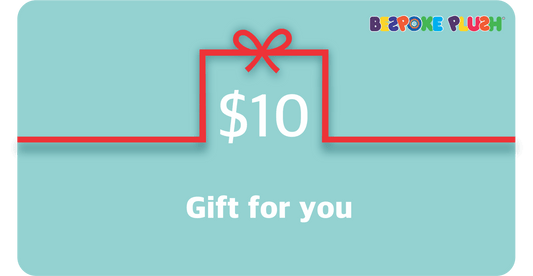 Custom plush gift cards